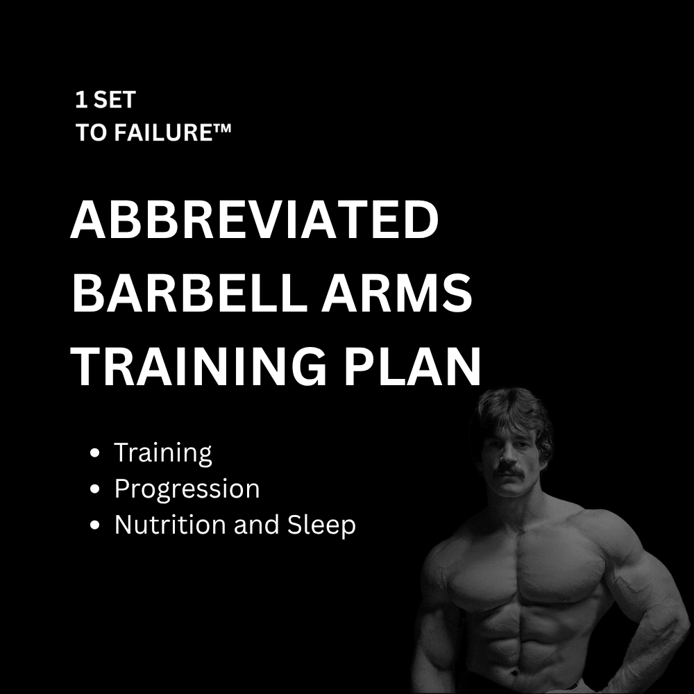 Abbreviated Barbell Arms Training Plan