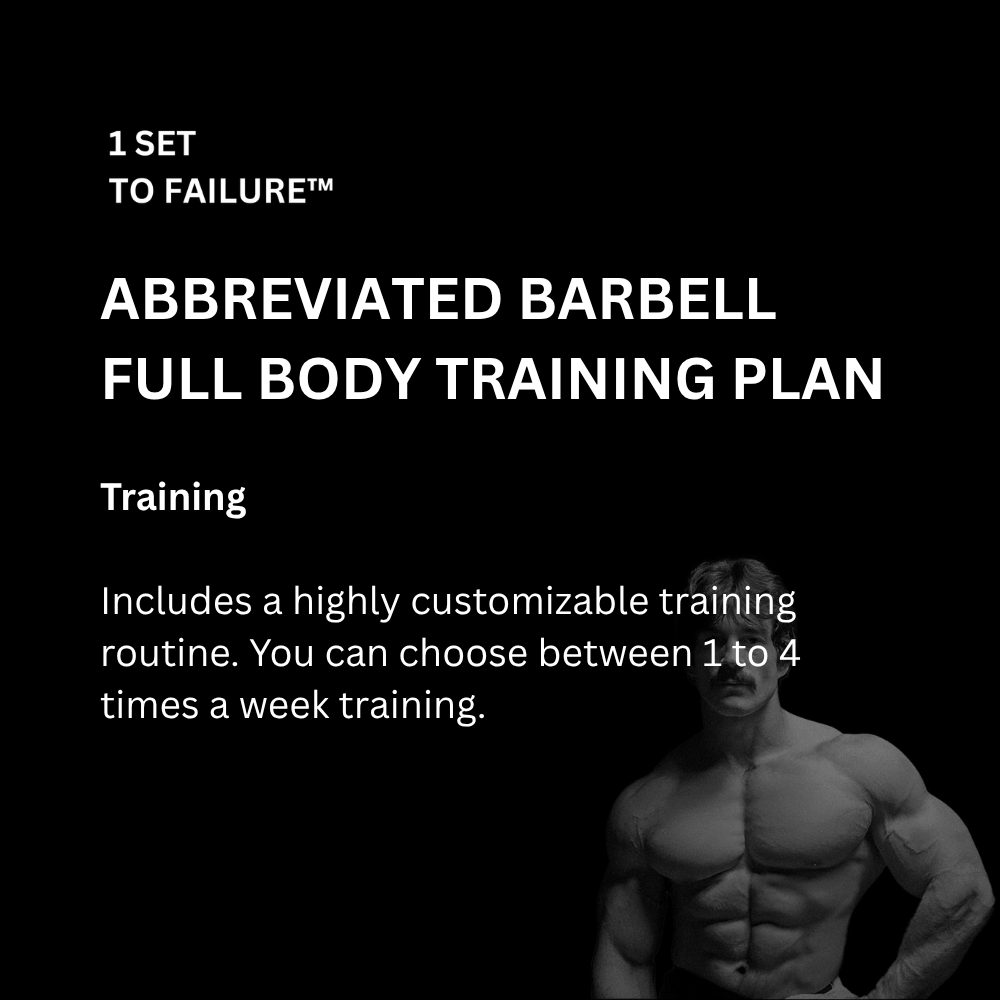 Abbreviated Barbell Full Body Training Plan