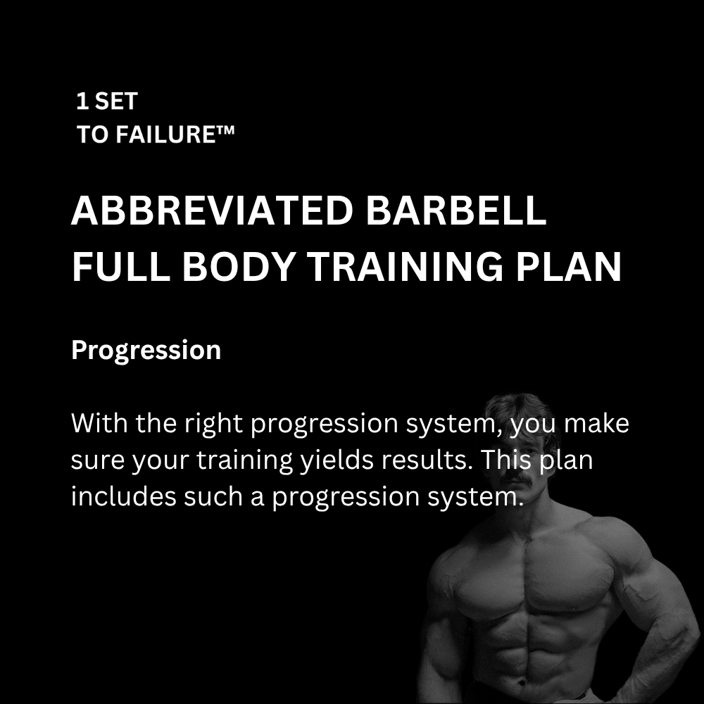 Abbreviated Barbell Full Body Training Plan
