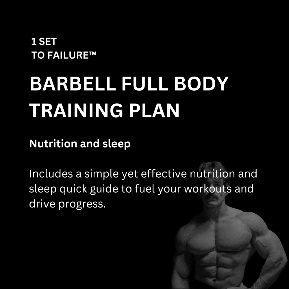Barbell Full Body Training Plan